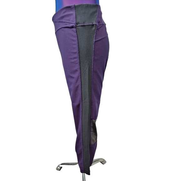 Impact Jillian Michaels Capri Activewear Leggings Purple and‎ Gray Women's Large - Picture 4 of 9